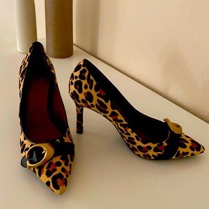Waverly 85 Calf Hair Animal Print Pumps